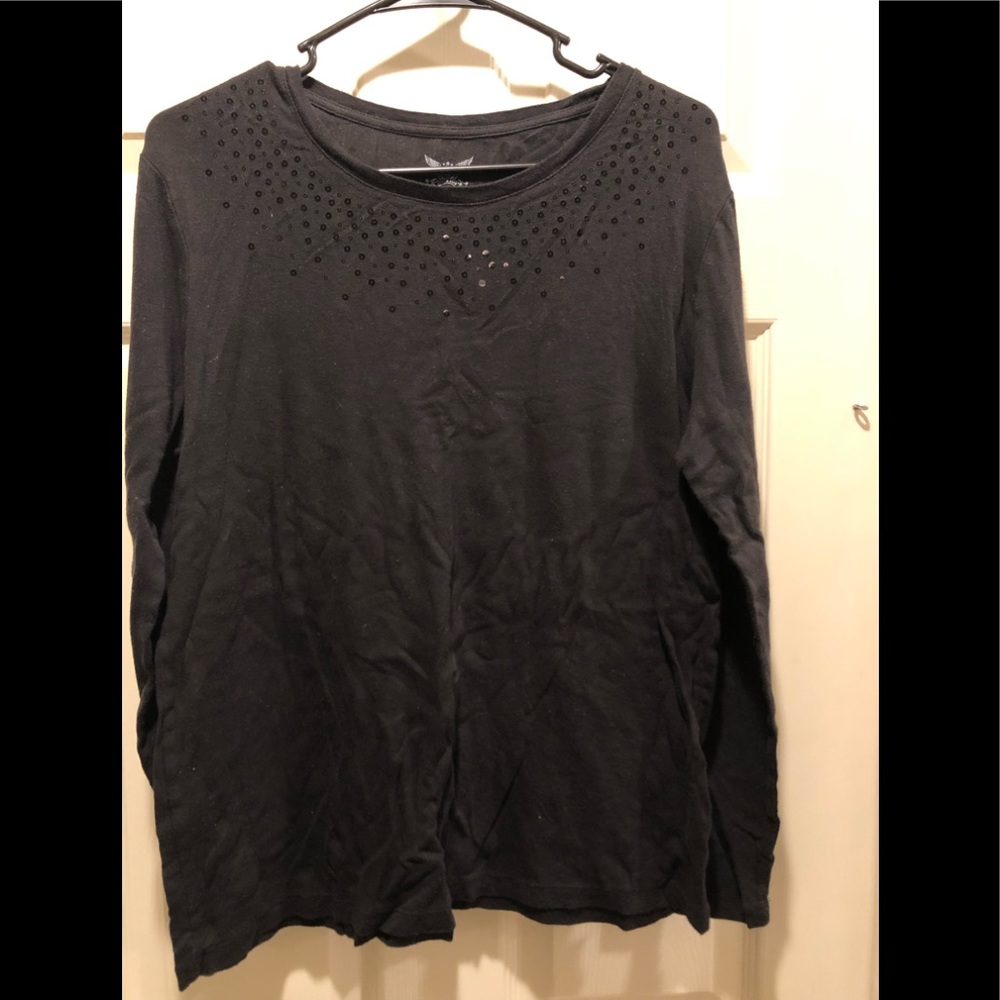 Faded Glory XXL Sequin long sleeved tee